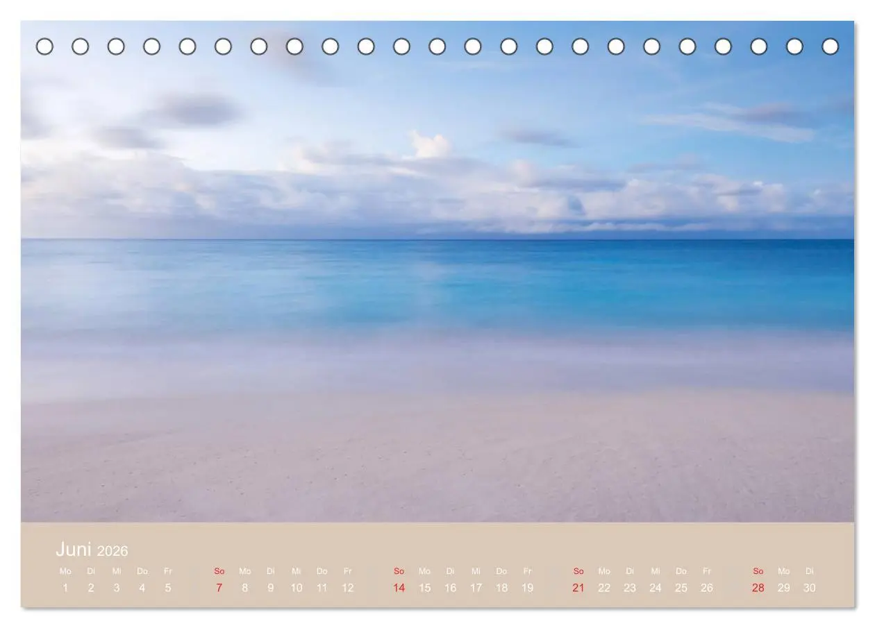 Bild: 9783516148862 | Traumstrände (Tischkalender 2026 DIN A5 quer), CALVENDO Monatskalender