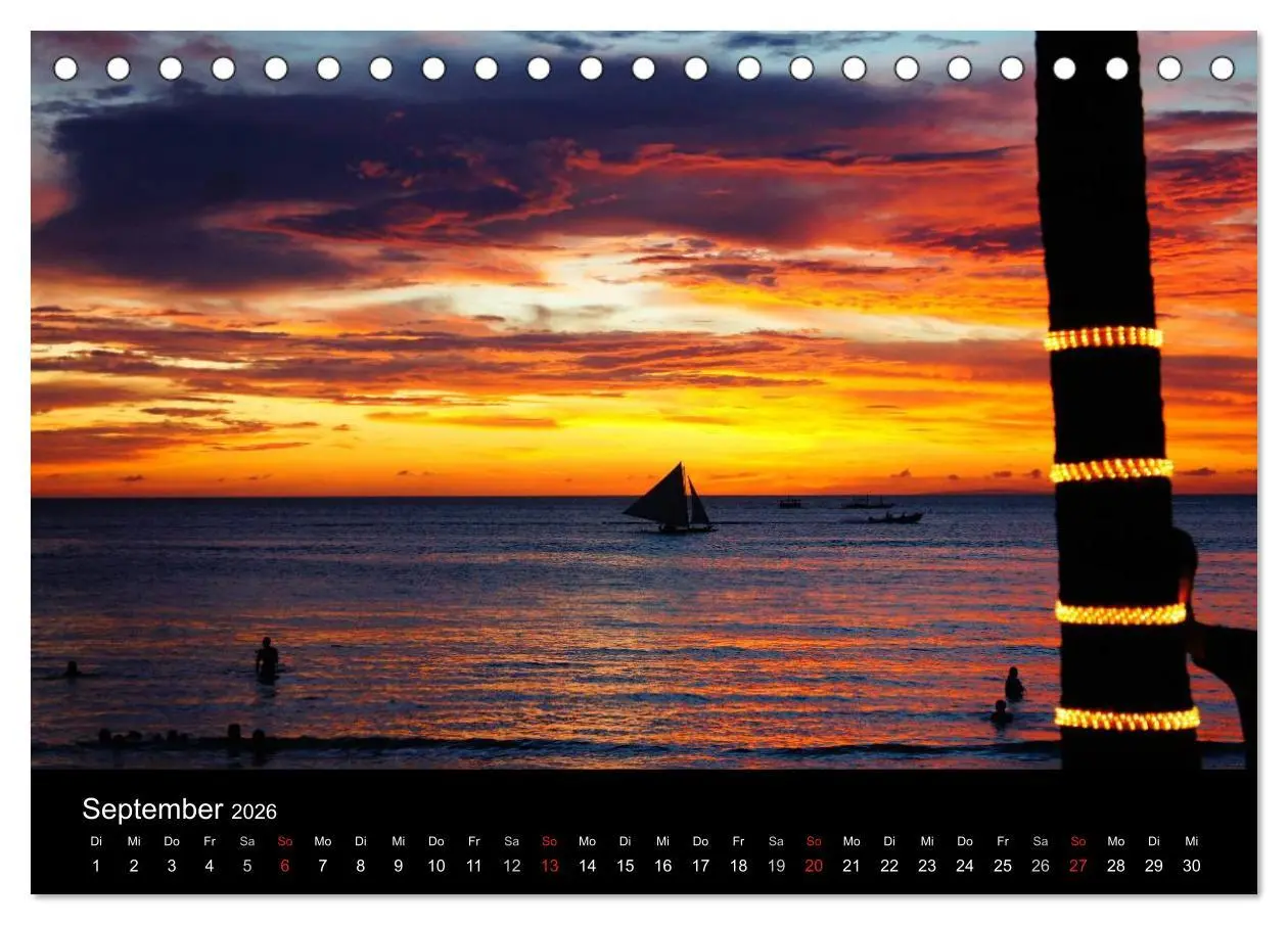 Bild: 9783516148862 | Traumstrände (Tischkalender 2026 DIN A5 quer), CALVENDO Monatskalender