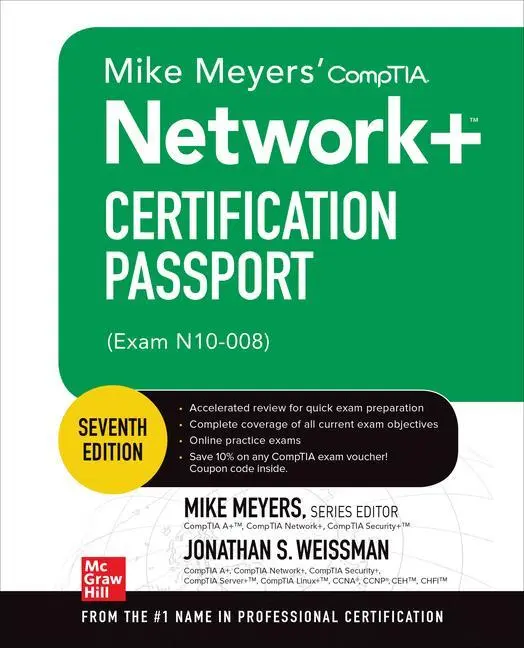 Cover: 9781264268962 | Mike Meyers' CompTIA Network+ Certification Passport, Seventh...