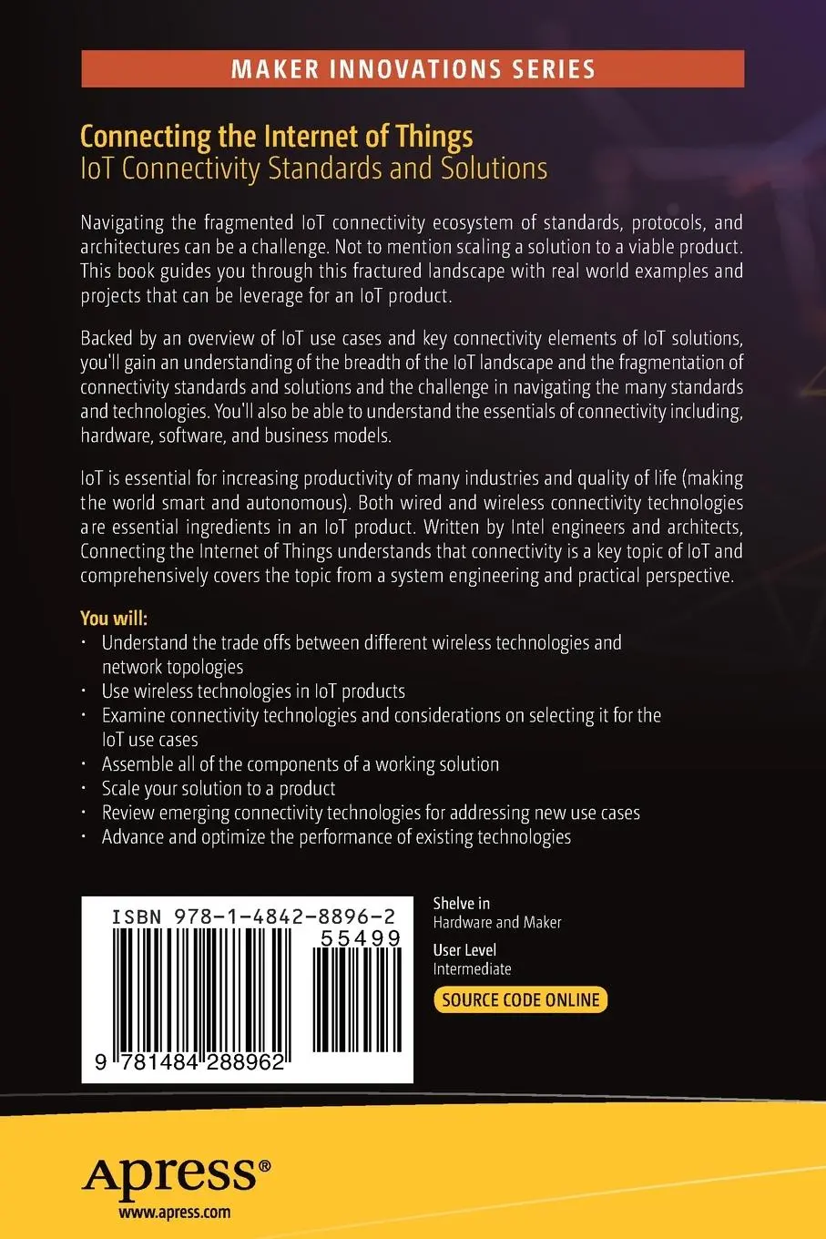 Rückseite: 9781484288962 | Connecting the Internet of Things | Anil Kumar (u. a.) | Taschenbuch