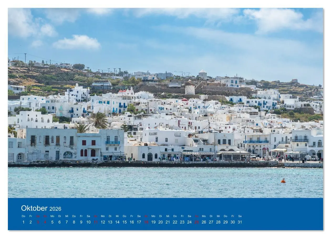 Bild: 9783457358962 | Griechenland - Mykonos Kalender (hochwertiger Premium Wandkalender...