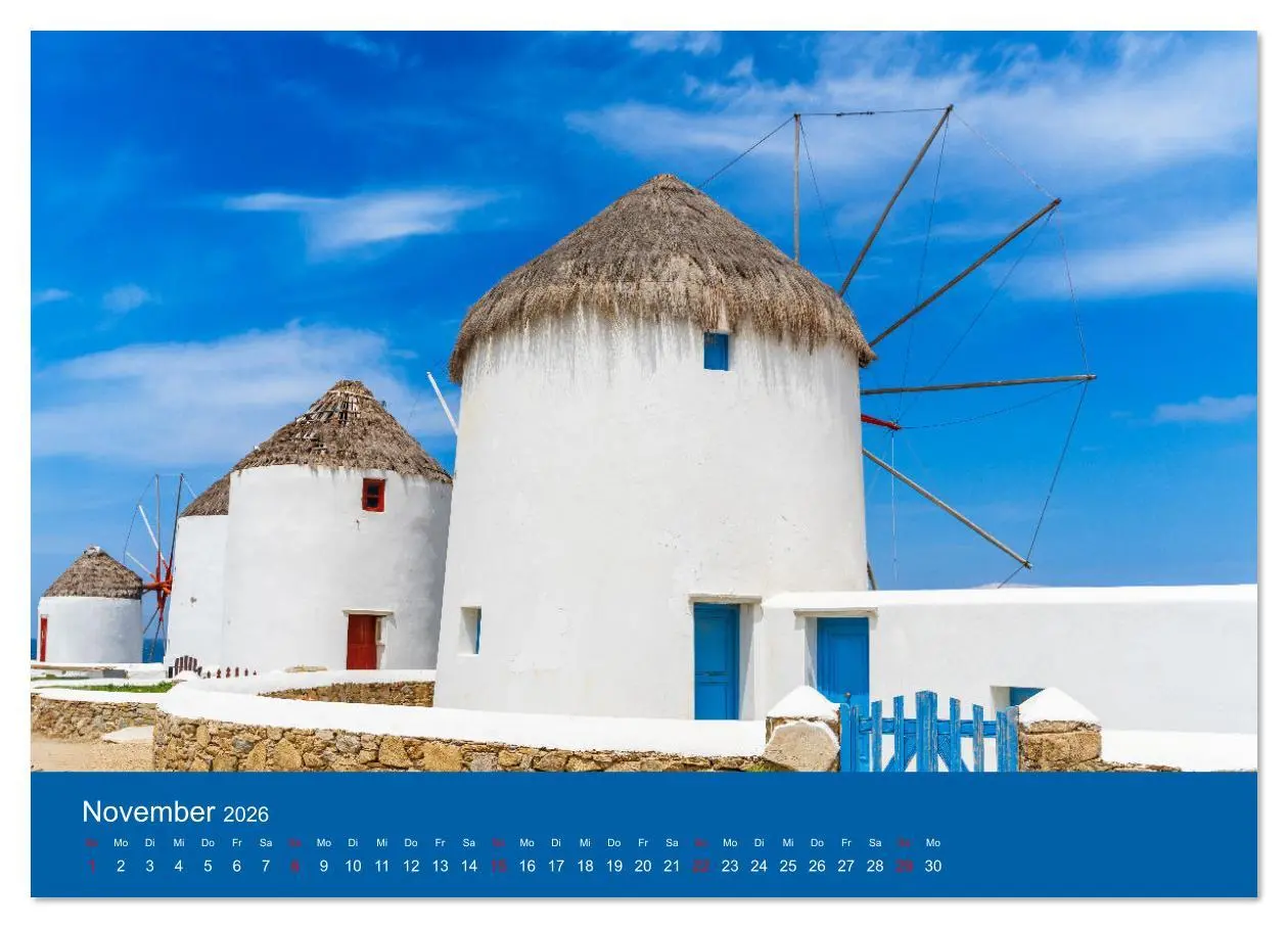 Bild: 9783457358962 | Griechenland - Mykonos Kalender (hochwertiger Premium Wandkalender...