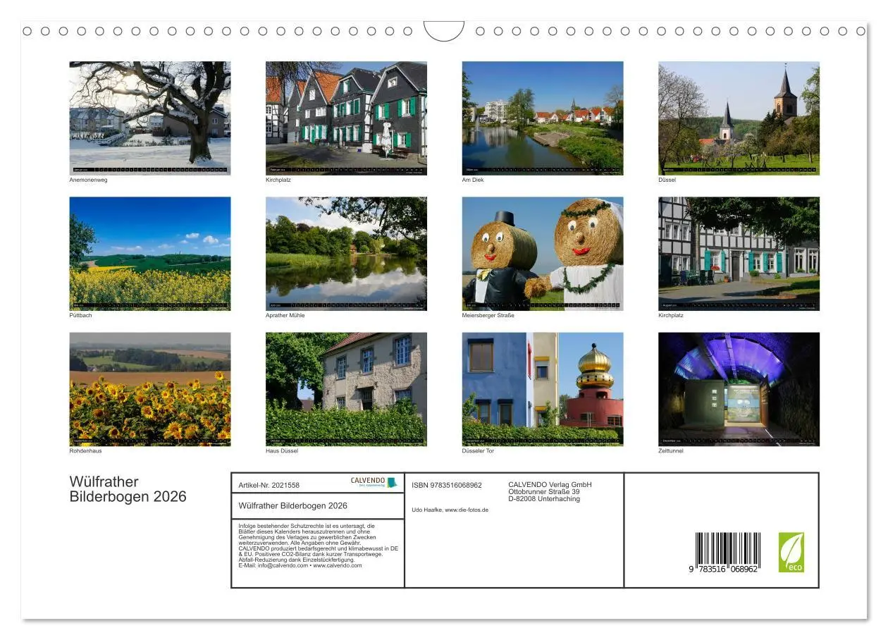 Bild: 9783516068962 | Wülfrather Bilderbogen 2026 (Wandkalender 2026 DIN A3 quer),...