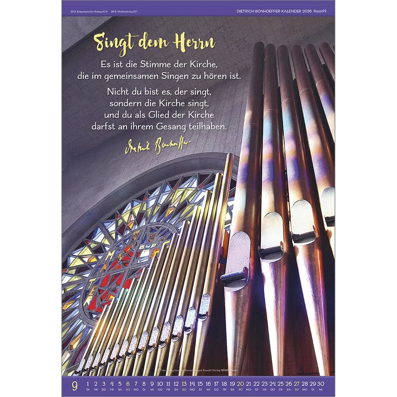 Bild: 9783754808962 | Gott ist für uns 2026 | Dietrich Bonhoeffer-Kalender | Bonhoeffer
