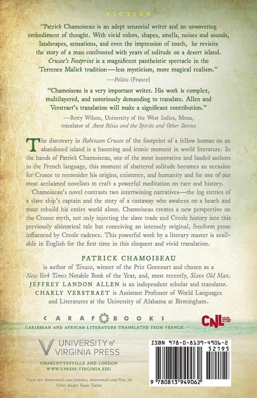 Rückseite: 9780813949062 | Crusoe's Footprint | Patrick Chamoiseau | Taschenbuch | Englisch