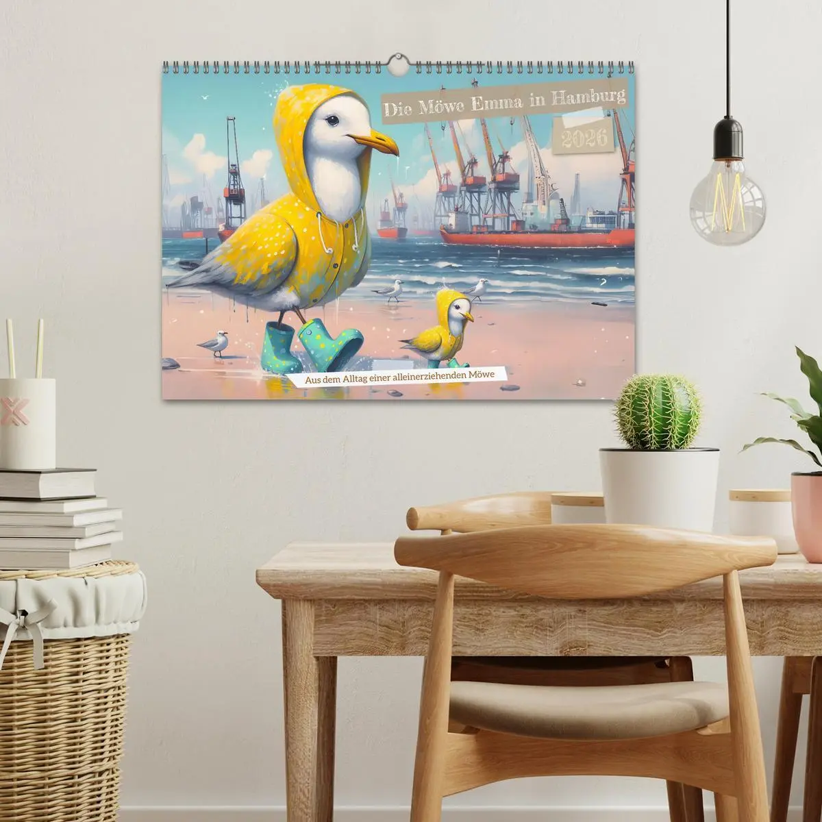 Bild: 9783457319062 | Die Möwe Emma in Hamburg (Wandkalender 2026 DIN A3 quer), CALVENDO...