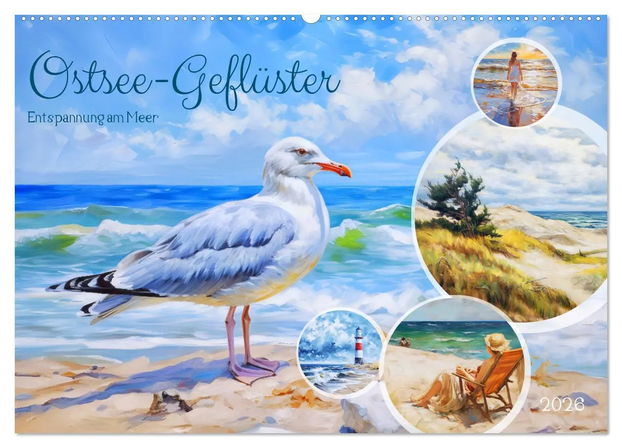Cover: 9783457489062 | Ostsee-Geflüster - Entspannung am Meer (Wandkalender 2026 DIN A2...