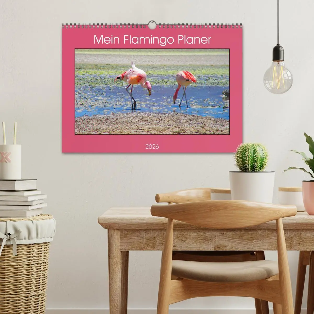 Bild: 9783457629062 | Mein Flamingo Planer (Wandkalender 2026 DIN A3 quer), CALVENDO...