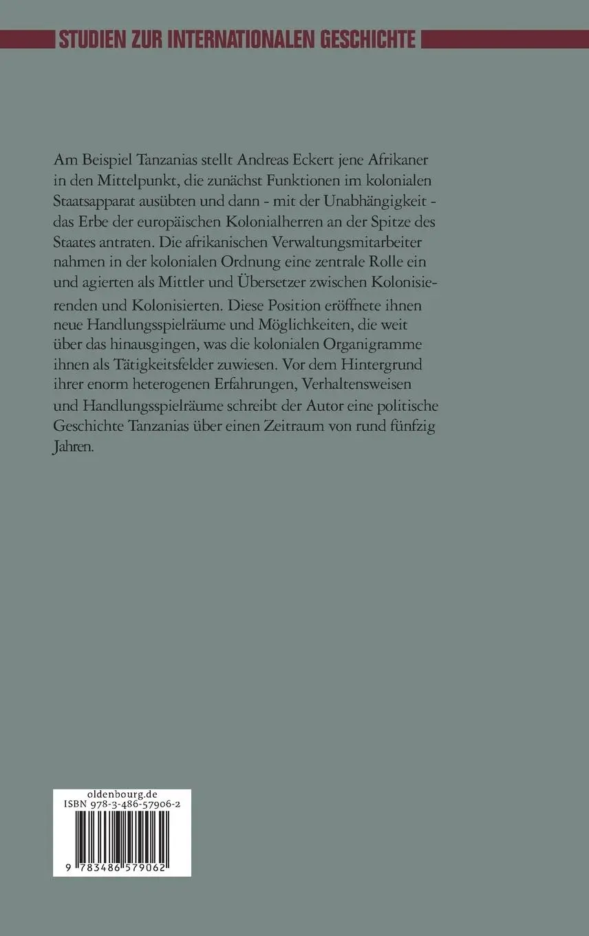 Rückseite: 9783486579062 | Herrschen und Verwalten | Andreas Eckert | Buch | VIII | Deutsch