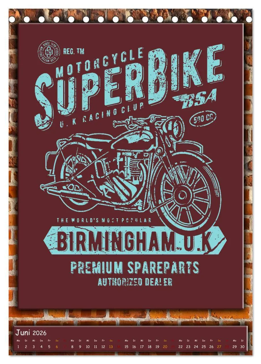Bild: 9783516409062 | Motorrad - nostalgische Momente (Tischkalender 2026 DIN A5 hoch),...