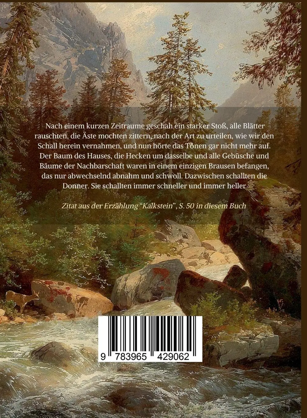 Rückseite: 9783965429062 | Adalbert Stifter: Bunte Steine. Erzählungen. Vollständige Neuausgabe
