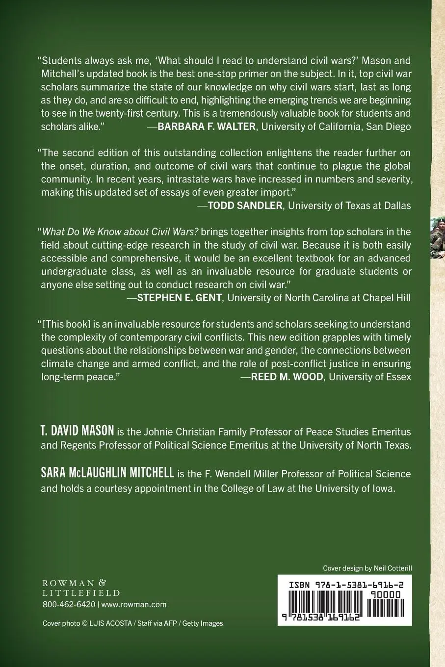 Rückseite: 9781538169162 | What Do We Know about Civil Wars? | T. David Mason (u. a.) | Buch