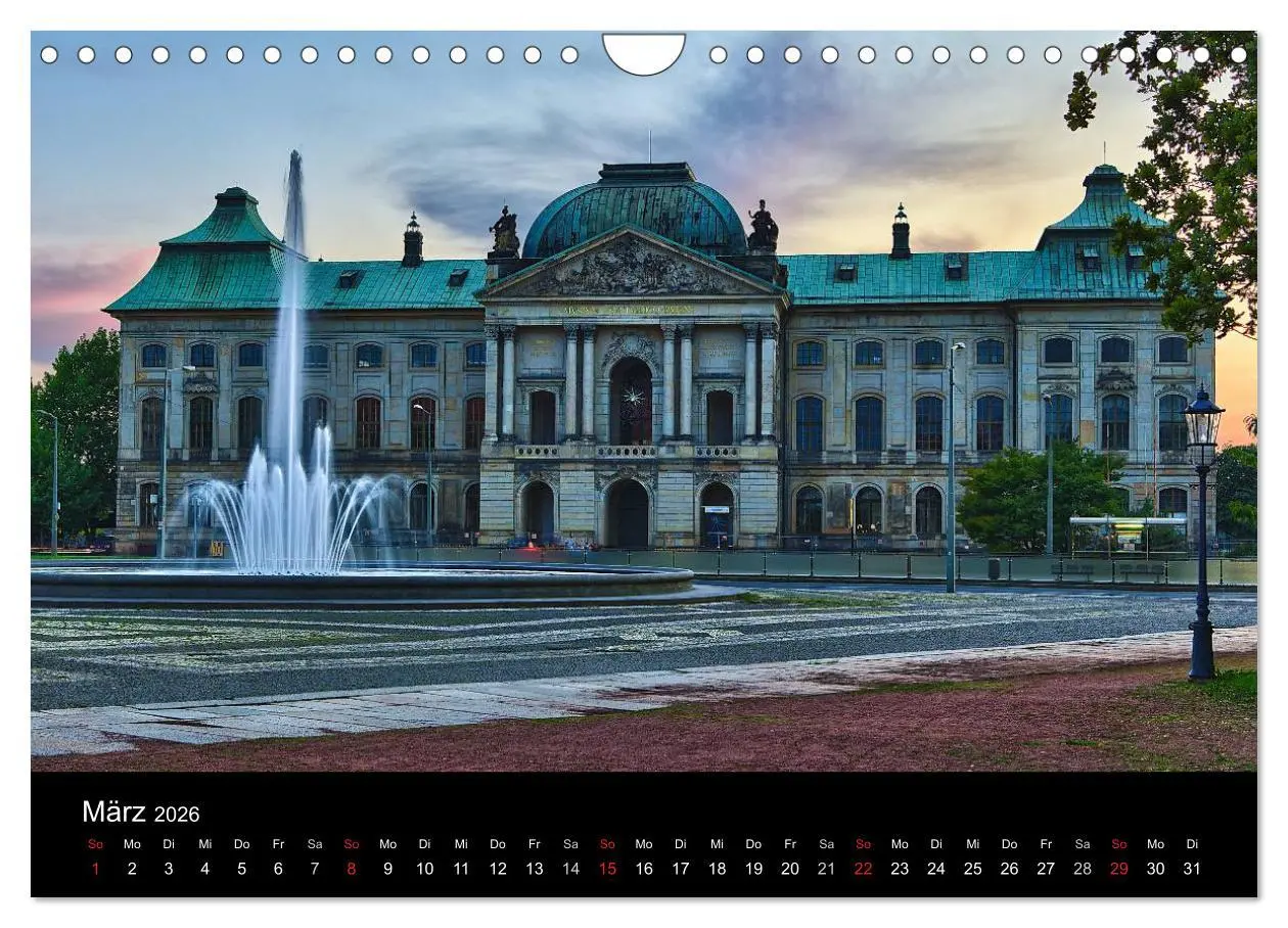 Bild: 9783457929162 | Dresden 2026 (Wandkalender 2026 DIN A4 quer), CALVENDO Monatskalender