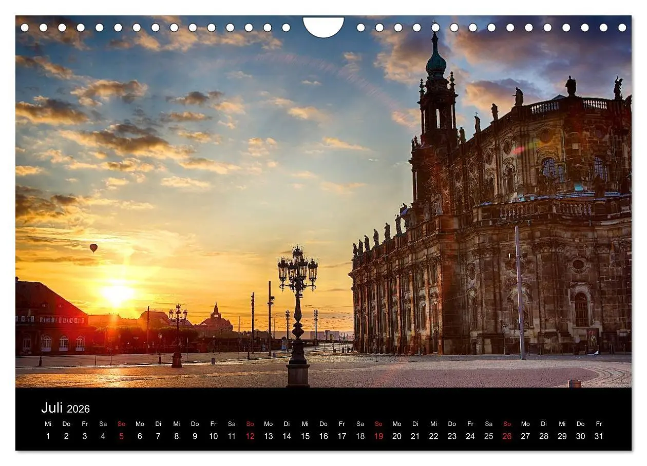 Bild: 9783457929162 | Dresden 2026 (Wandkalender 2026 DIN A4 quer), CALVENDO Monatskalender