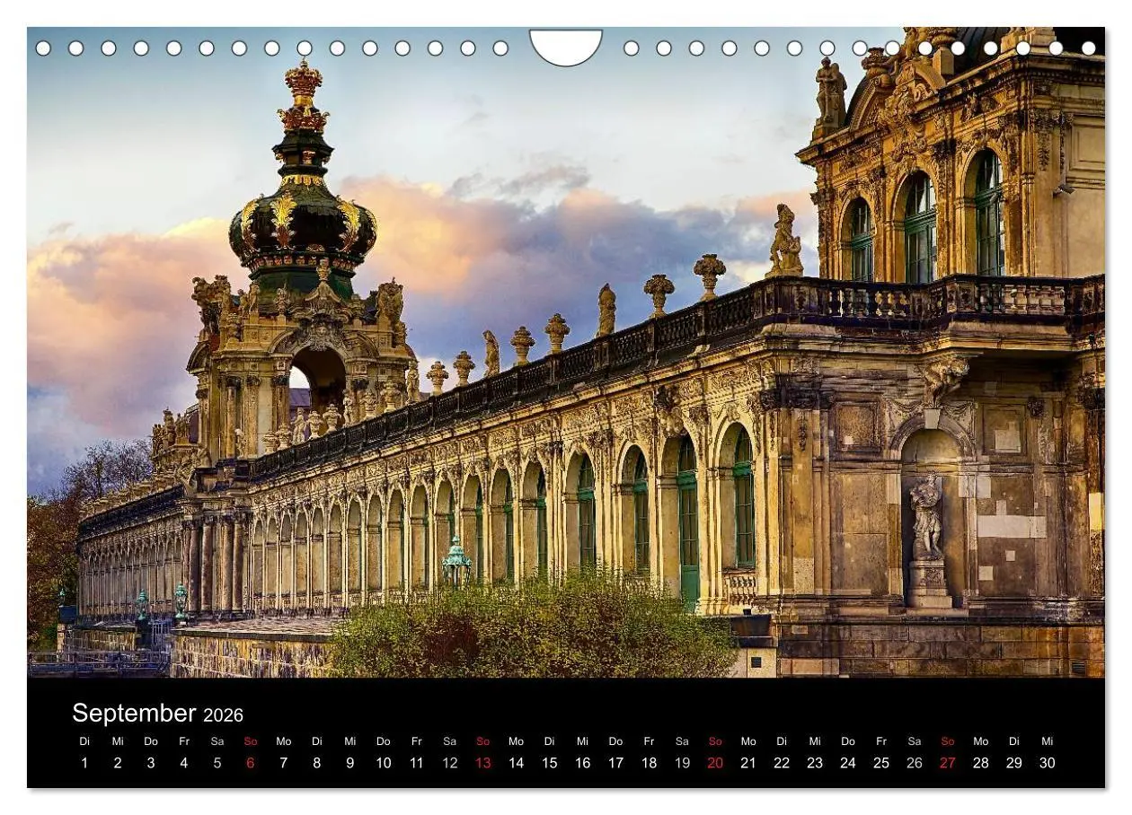 Bild: 9783457929162 | Dresden 2026 (Wandkalender 2026 DIN A4 quer), CALVENDO Monatskalender