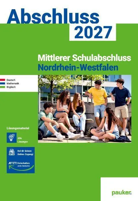 Cover: 9783889979162 | Mittlerer Schulabschluss Nordrhein-Westfalen pauker Lösungsband 2027