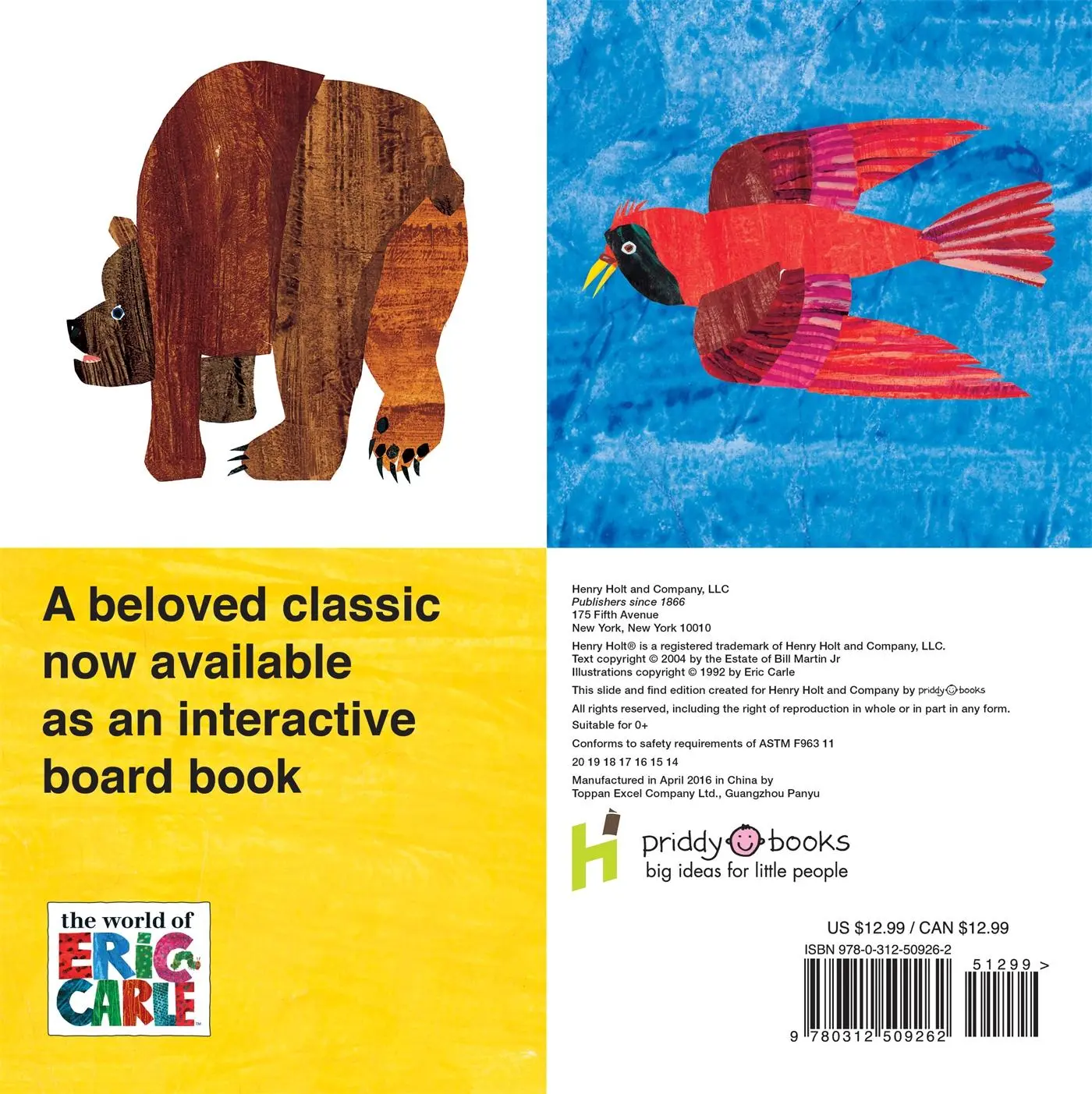 Rückseite: 9780312509262 | Brown Bear, Brown Bear, What Do You See? Slide and Find (Brown Bear...