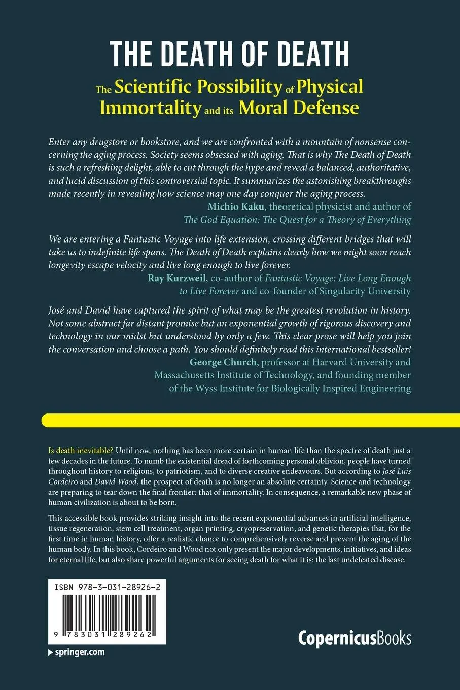 Rückseite: 9783031289262 | The Death of Death | David Wood (u. a.) | Taschenbuch | xliv | 2023