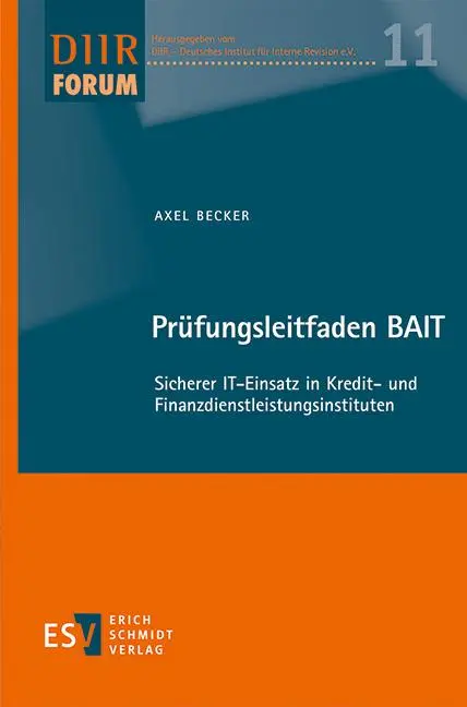 Cover: 9783503209262 | Prüfungsleitfaden BAIT | Axel Becker | Taschenbuch | DIIR-Forum | 2022