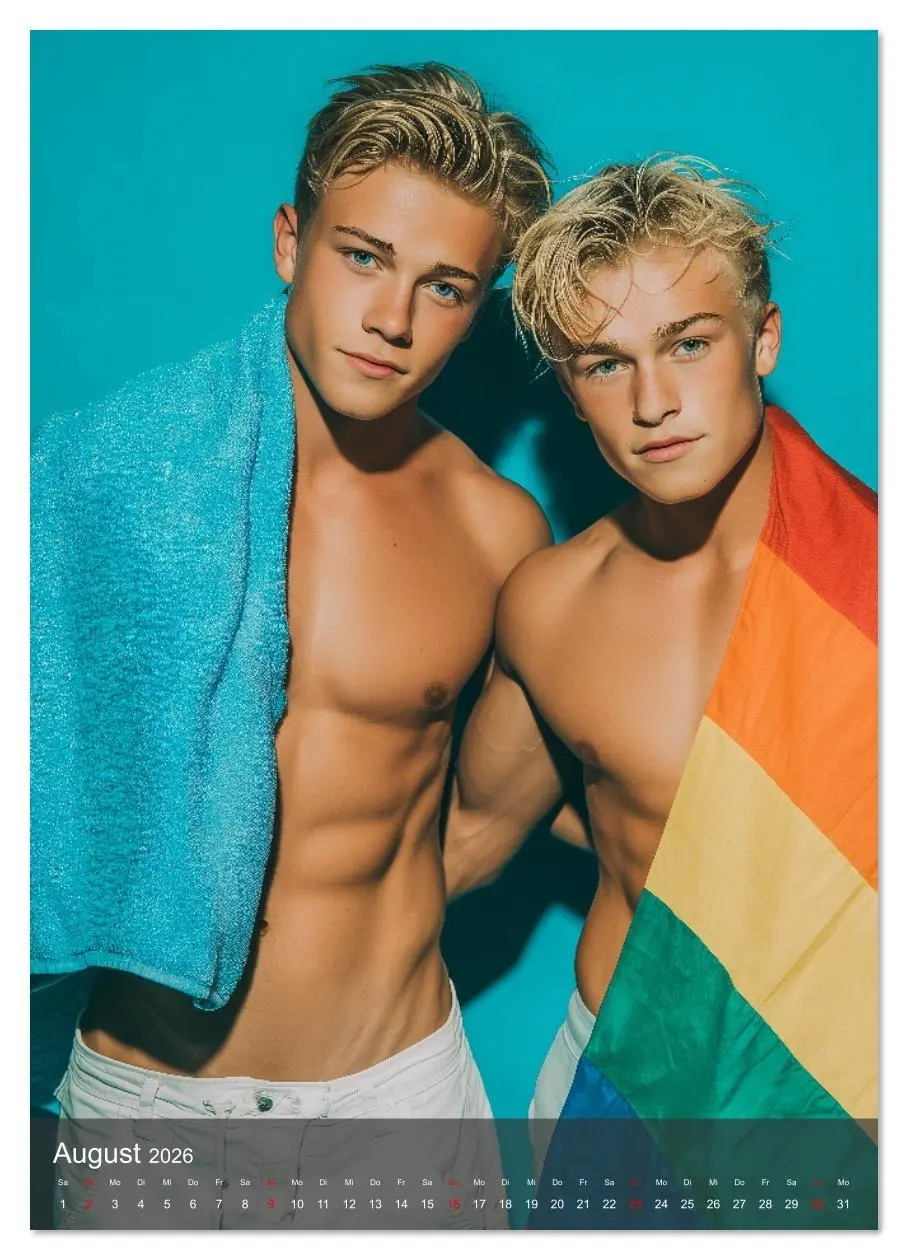 Bild: 9783516629262 | Gay Kalender - Wahre Liebe unter nackten Männern (Wandkalender 2026...
