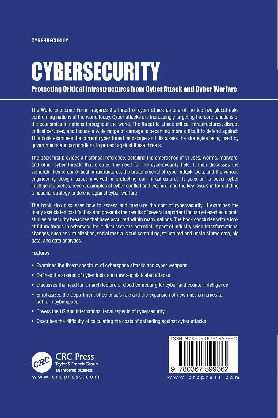 Rückseite: 9780367599362 | Cybersecurity | Thomas A. Johnson | Taschenbuch | Englisch | 2020
