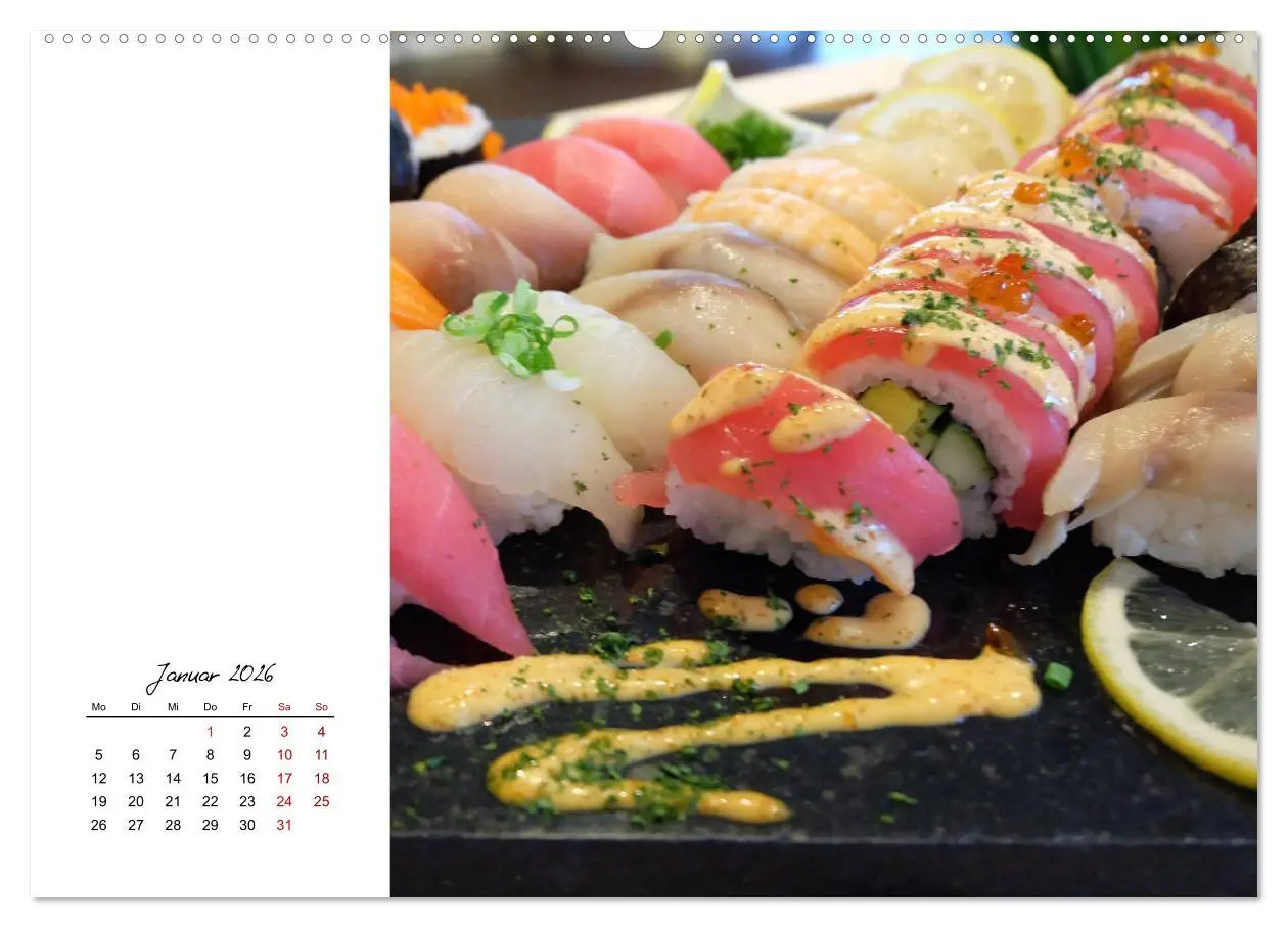 Bild: 9783457839362 | Sashimi und Sushi. Japans Köstlichkeiten (Wandkalender 2026 DIN A2...