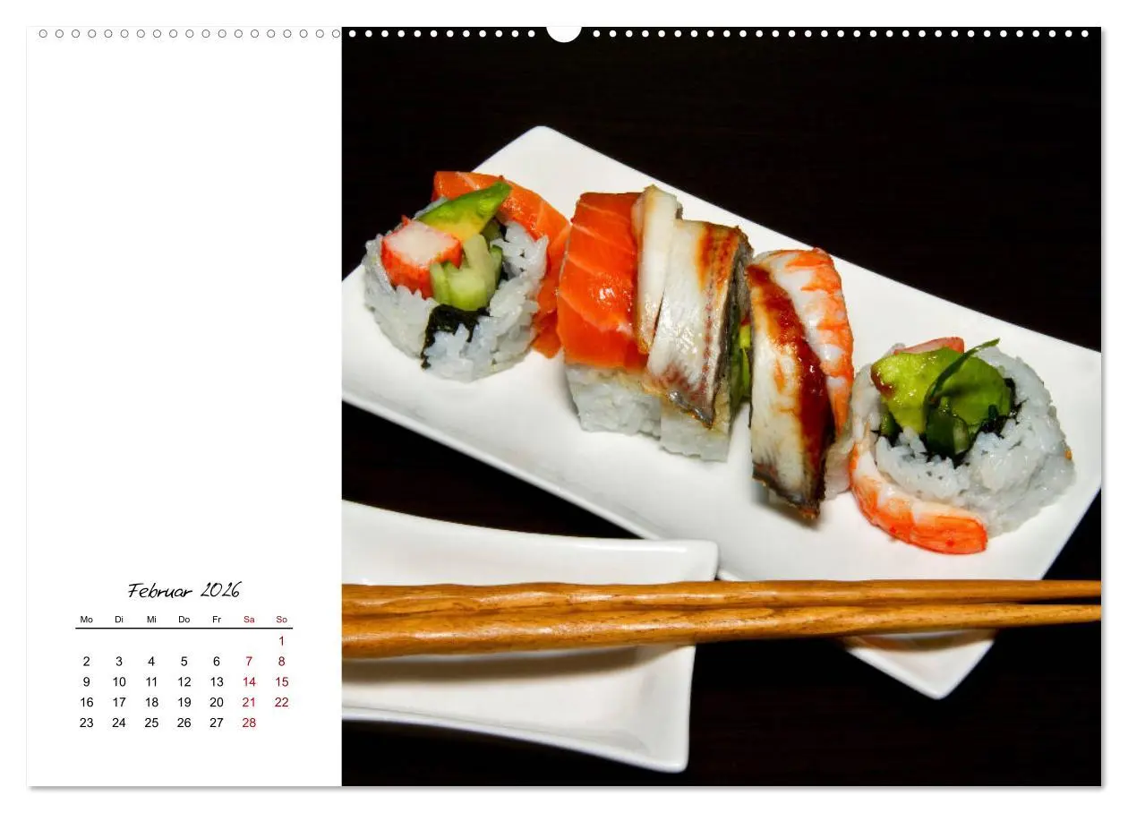 Bild: 9783457839362 | Sashimi und Sushi. Japans Köstlichkeiten (Wandkalender 2026 DIN A2...