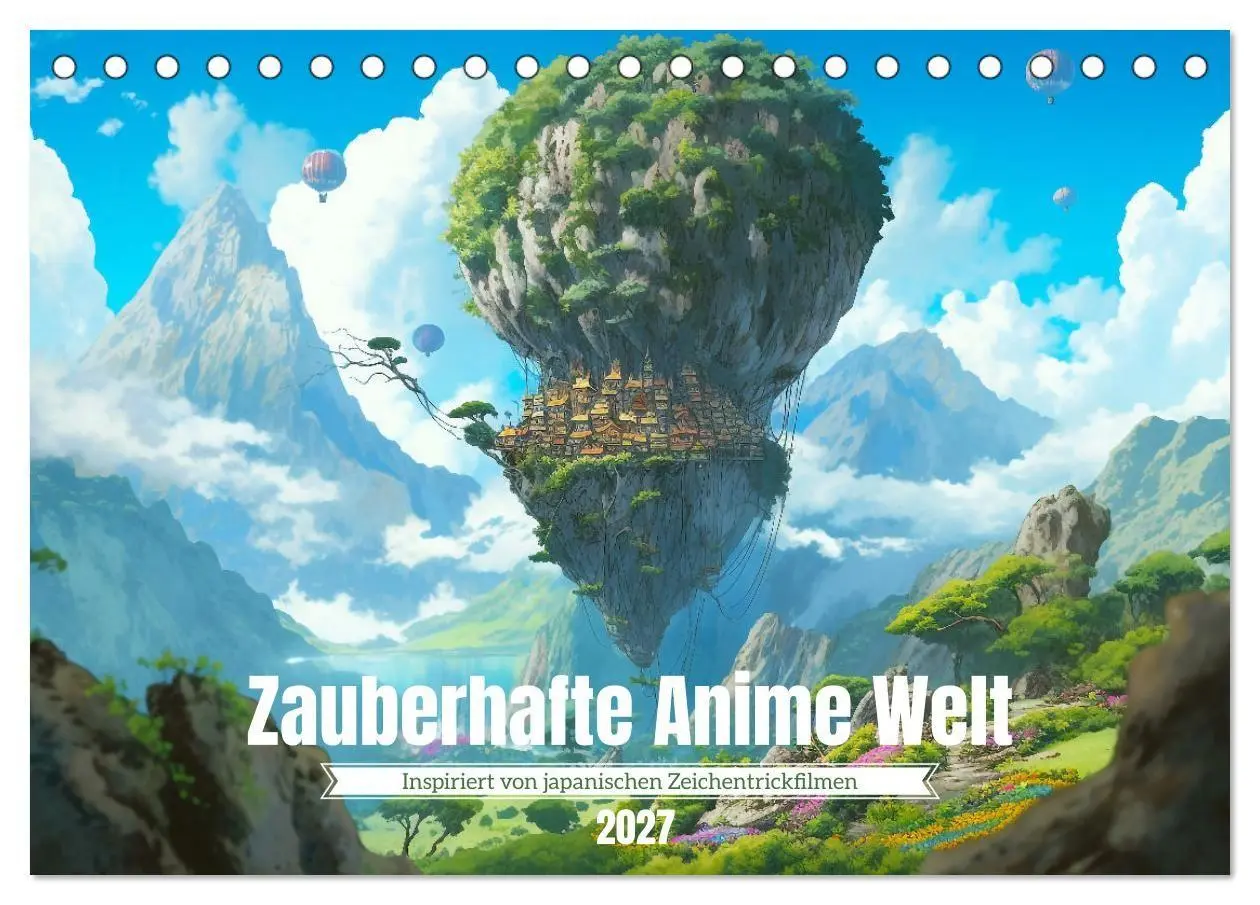 Cover: 9783569329362 | Zauberhafte Anime Welt (Tischkalender 2027 DIN A5 quer), CALVENDO...