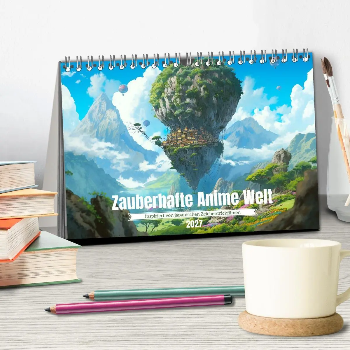 Bild: 9783569329362 | Zauberhafte Anime Welt (Tischkalender 2027 DIN A5 quer), CALVENDO...