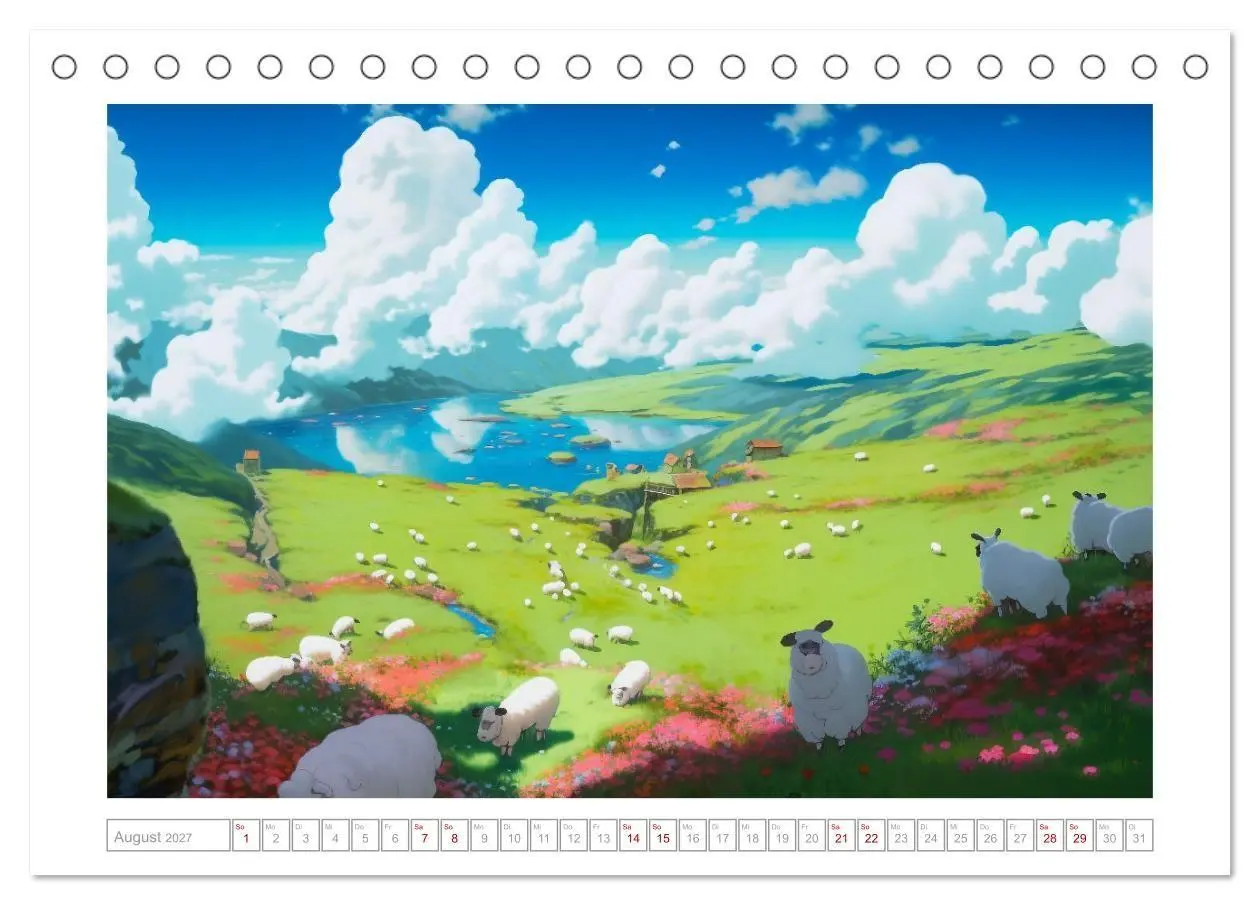 Bild: 9783569329362 | Zauberhafte Anime Welt (Tischkalender 2027 DIN A5 quer), CALVENDO...