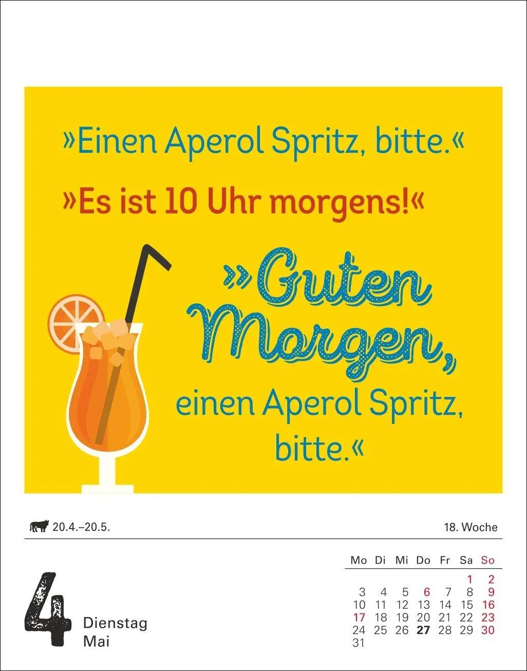Bild: 9783840039362 | Lange Rede kurzer Gin Tagesabreißkalender 2027 - Der Sprüche-Kalender