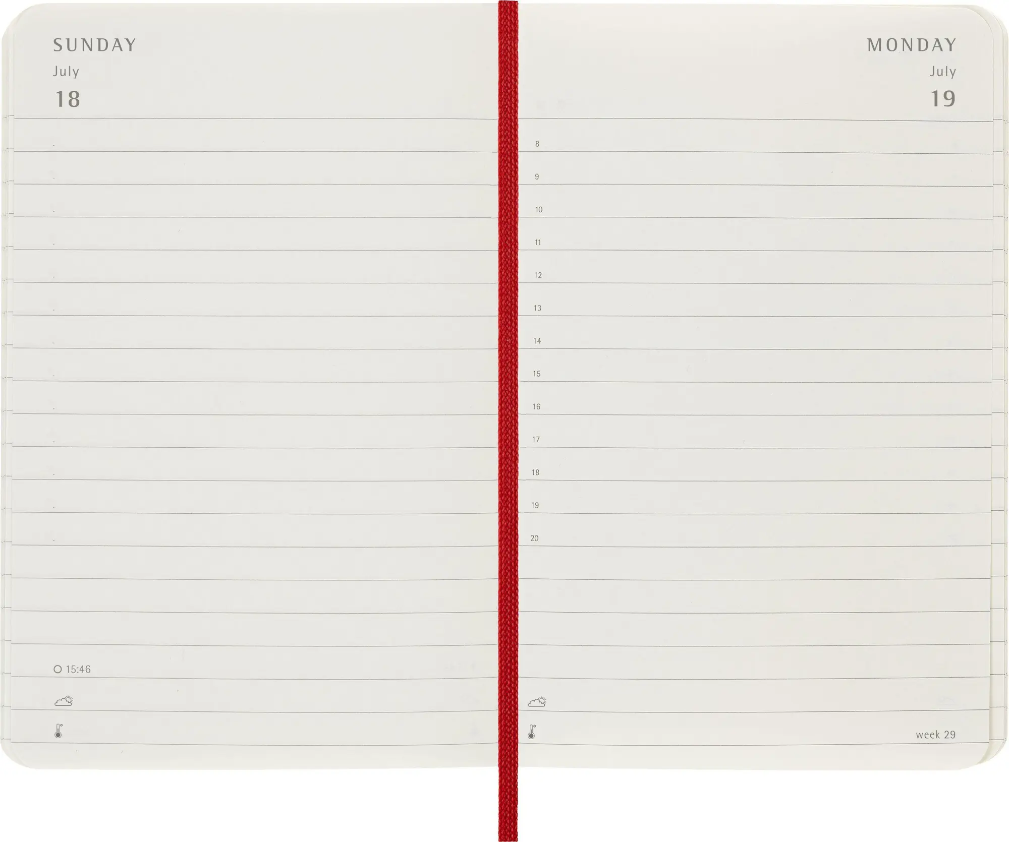 Bild: 8056999279462 | Moleskine 12 Monate Tageskalender 2027, Pocket/A6, 1 Tag = 1 Seite,...