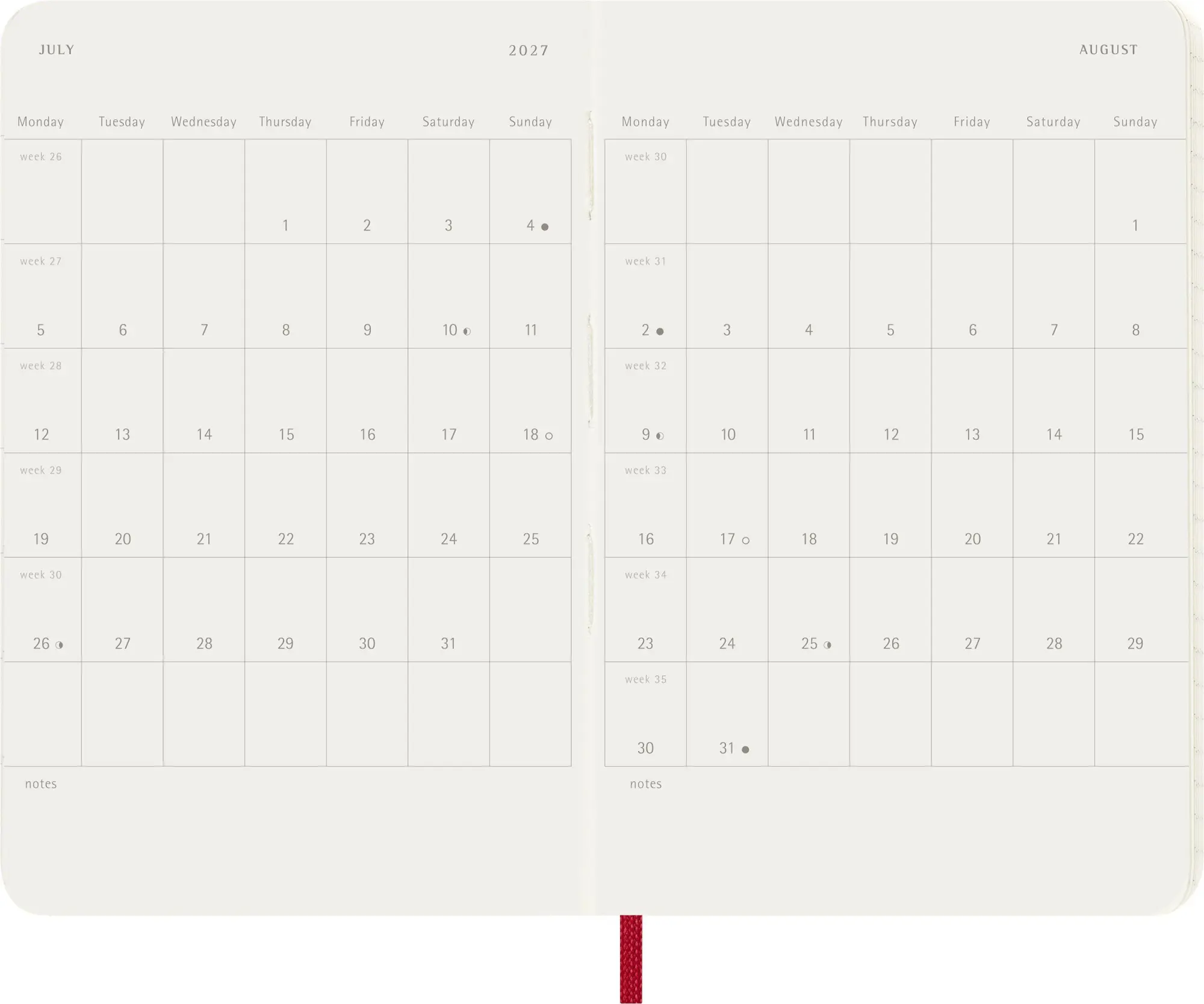 Bild: 8056999279462 | Moleskine 12 Monate Tageskalender 2027, Pocket/A6, 1 Tag = 1 Seite,...