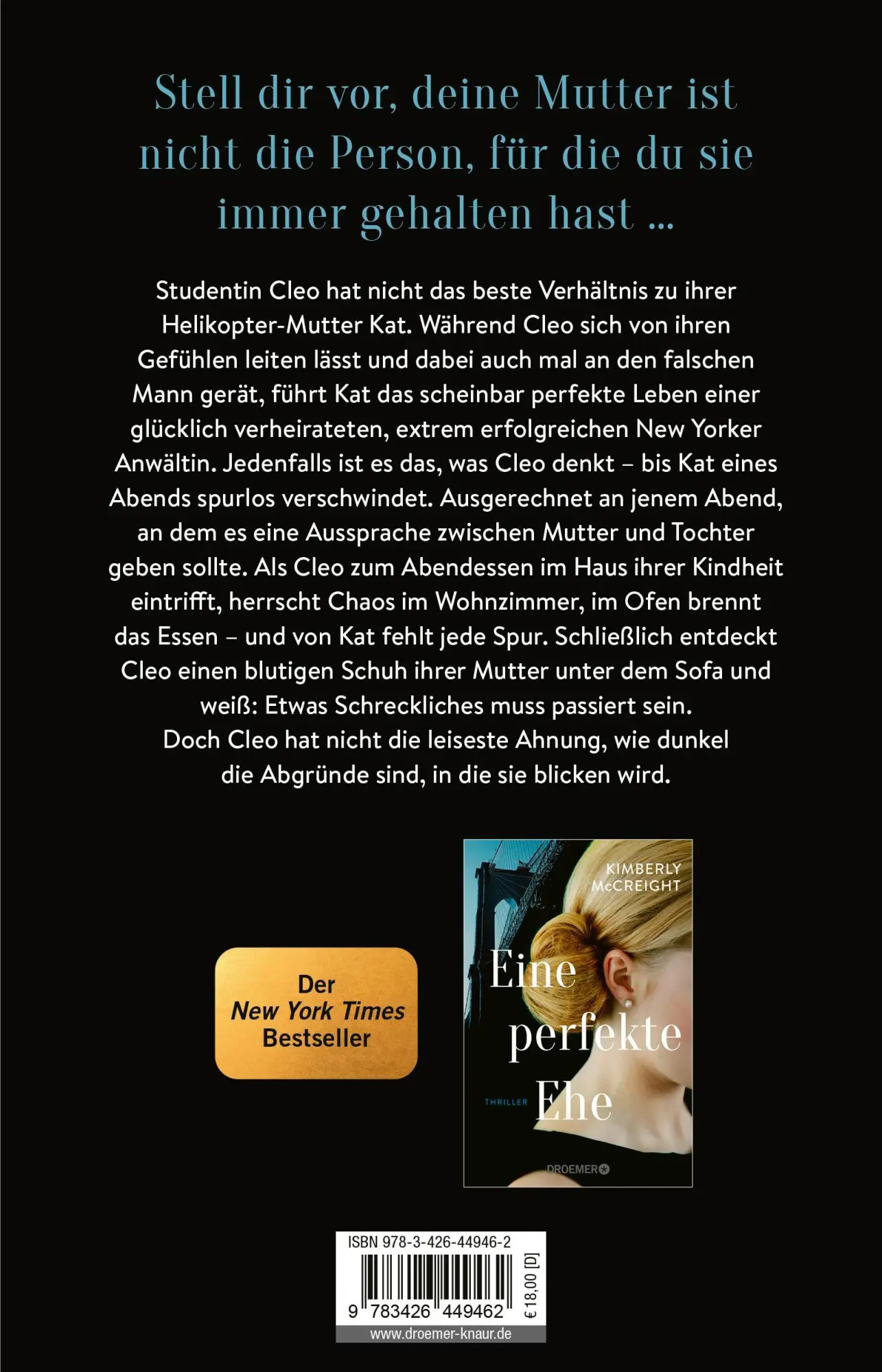 Rückseite: 9783426449462 | Tochterliebe | Kimberly Mccreight | Taschenbuch | 400 S. | Deutsch