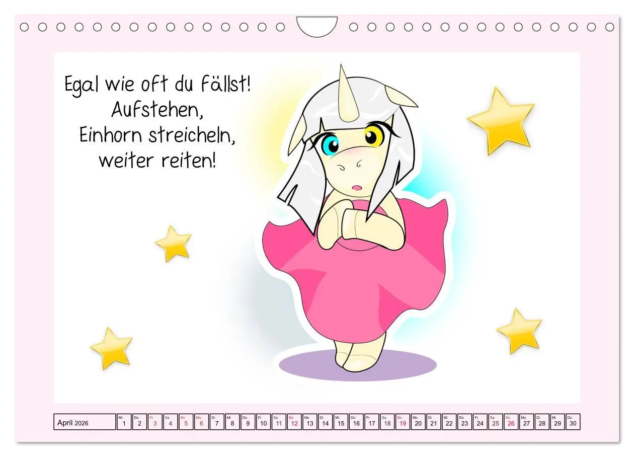 Bild: 9783457759462 | Unicorns. Einhorn-Sprüche und Weisheiten! (Wandkalender 2026 DIN A4...