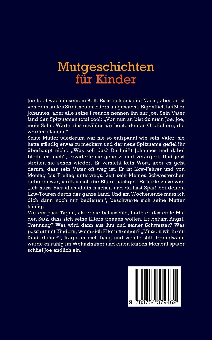 Rückseite: 9783754379462 | Mutgeschichten für Kinder | Marna Pipetz | Taschenbuch | Paperback