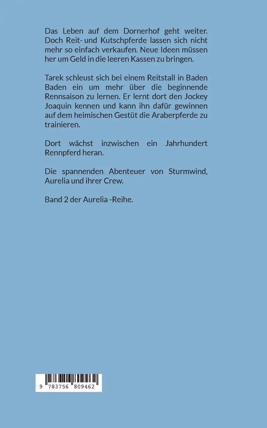 Rückseite: 9783756809462 | Schnell wie der Wind | Rita de Monte | Taschenbuch | Aurelia | 336 S.