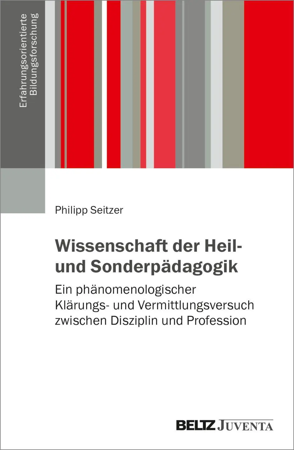 Cover: 9783779989462 | Wissenschaft der Heil- und Sonderpädagogik | Philipp Seitzer | Buch