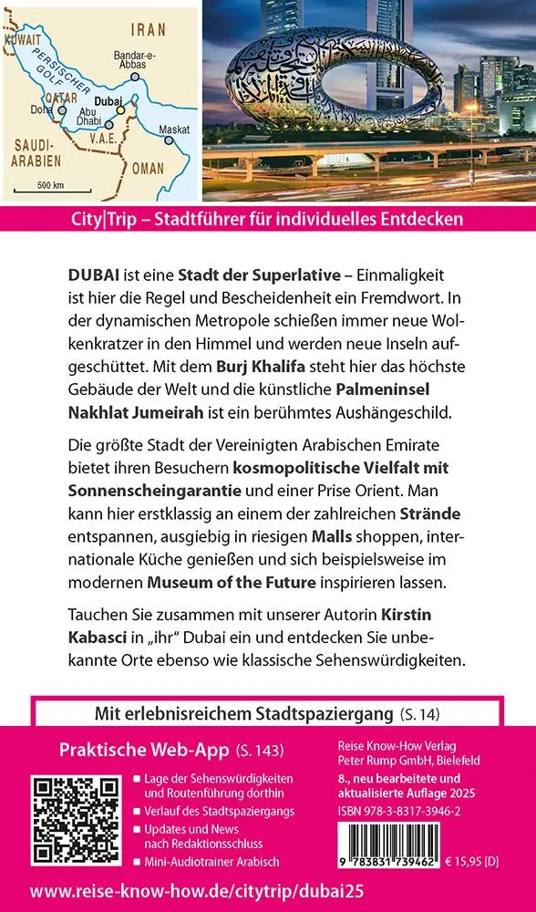 Rückseite: 9783831739462 | Reise Know-How CityTrip Dubai | Kirstin Kabasci | Taschenbuch | 144 S.