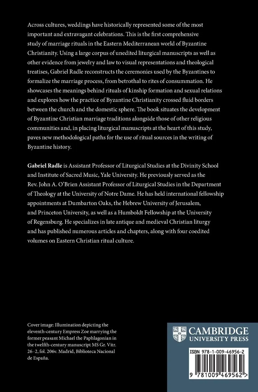 Rückseite: 9781009469562 | Marriage in Byzantium | Gabriel Radle | Buch | Englisch | 2024