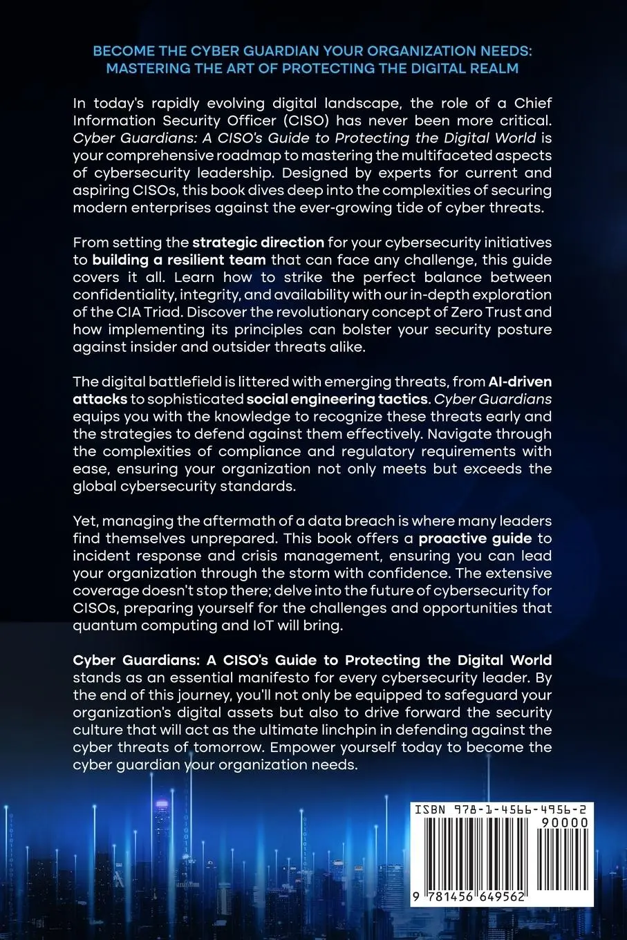 Rückseite: 9781456649562 | Key Security Concepts that all CISOs Should Know-Cyber Guardians