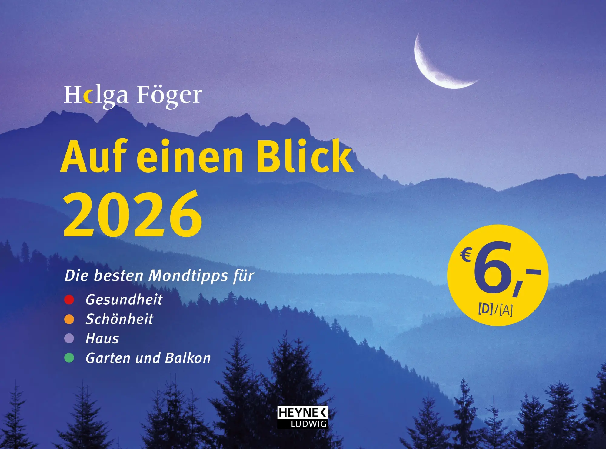 Cover: 9783453239562 | Auf einen Blick 2026 | Helga Föger | Kalender | 28 S. | Deutsch | 2026