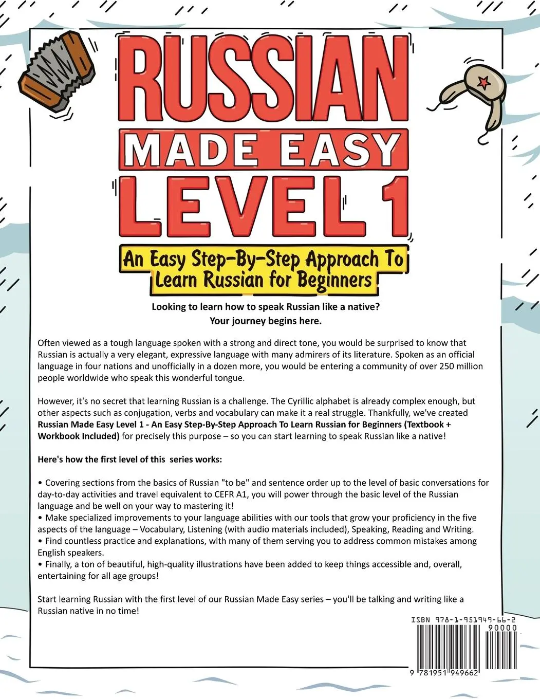Rückseite: 9781951949662 | Russian Made Easy Level 1 | Lingo Mastery | Taschenbuch | Englisch
