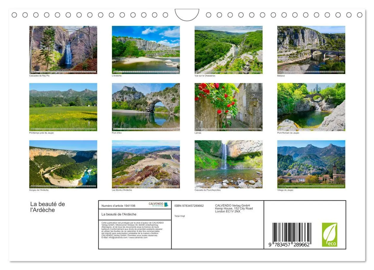 Bild: 9783457289662 | La beauté de l'Ardèche (Calendrier mural 2026 DIN A4 vertical),...