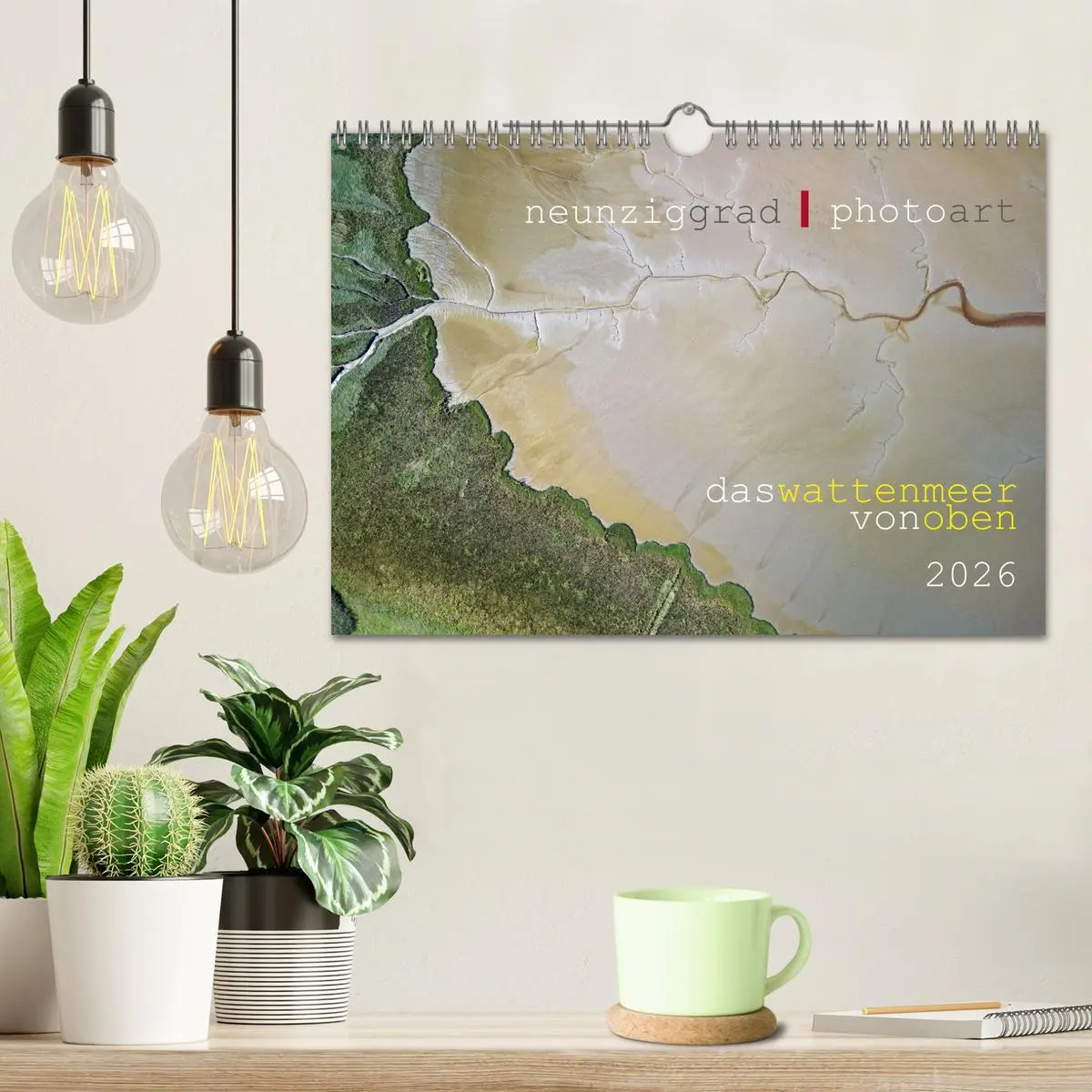 Bild: 9783457359662 | neunziggrad I photoart: das wattenmeer von oben (Wandkalender 2026...