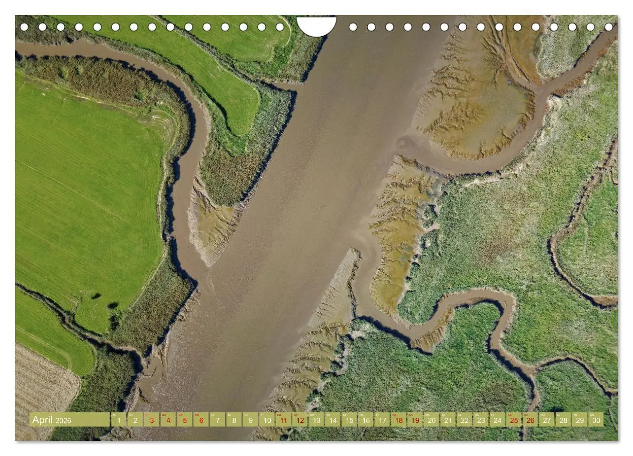 Bild: 9783457359662 | neunziggrad I photoart: das wattenmeer von oben (Wandkalender 2026...