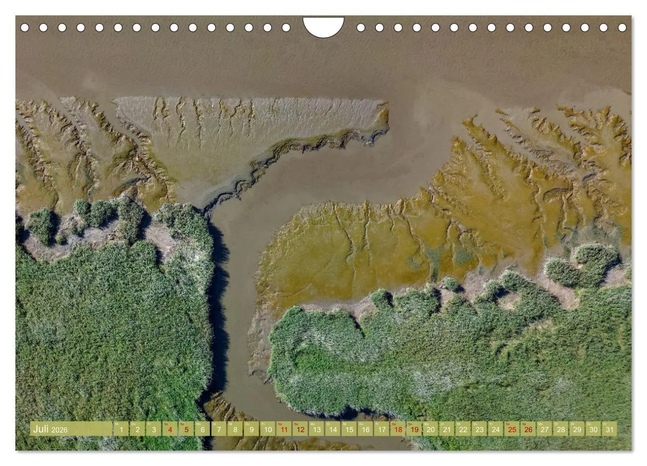 Bild: 9783457359662 | neunziggrad I photoart: das wattenmeer von oben (Wandkalender 2026...