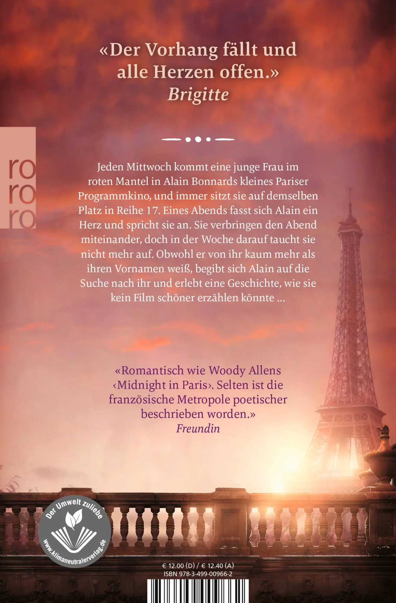 Rückseite: 9783499009662 | Eines Abends in Paris | Nicolas Barreau | Taschenbuch | 368 S. | 2022