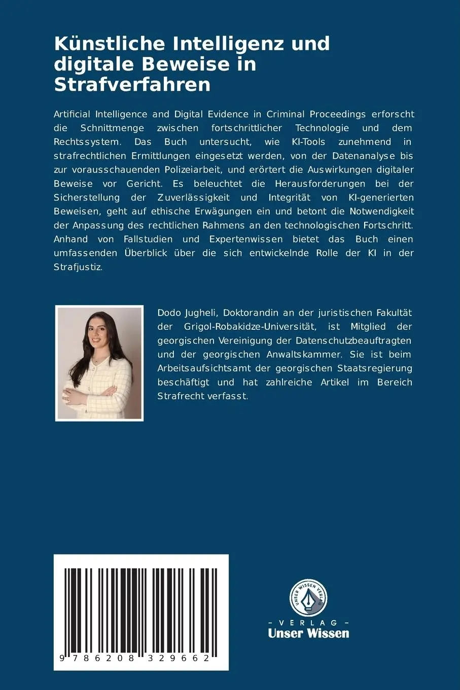 Rückseite: 9786208329662 | Künstliche Intelligenz und digitale Beweise in Strafverfahren | Buch