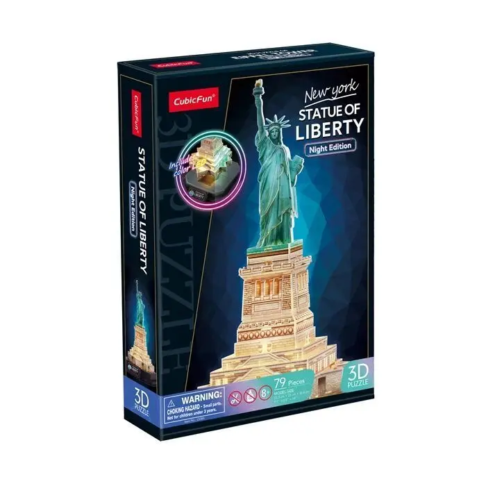 Cover: 7640409429762 | CUBICFUN - 3D Puzzle Freiheitsstatue LED 79 Teile | Spiel | 660536